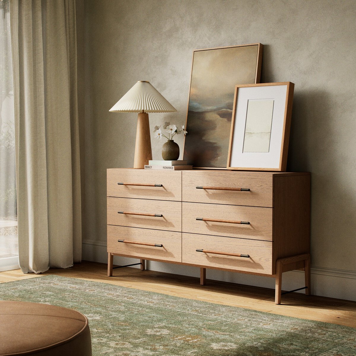 ROSEDALE 6 DRAWER DRESSER