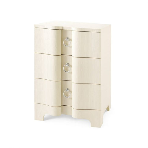 BARDOT 3-DRAWER SIDE TABLE, NAVY BLUE