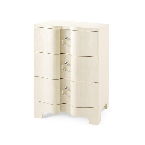 BARDOT 3-DRAWER SIDE TABLE, NAVY BLUE