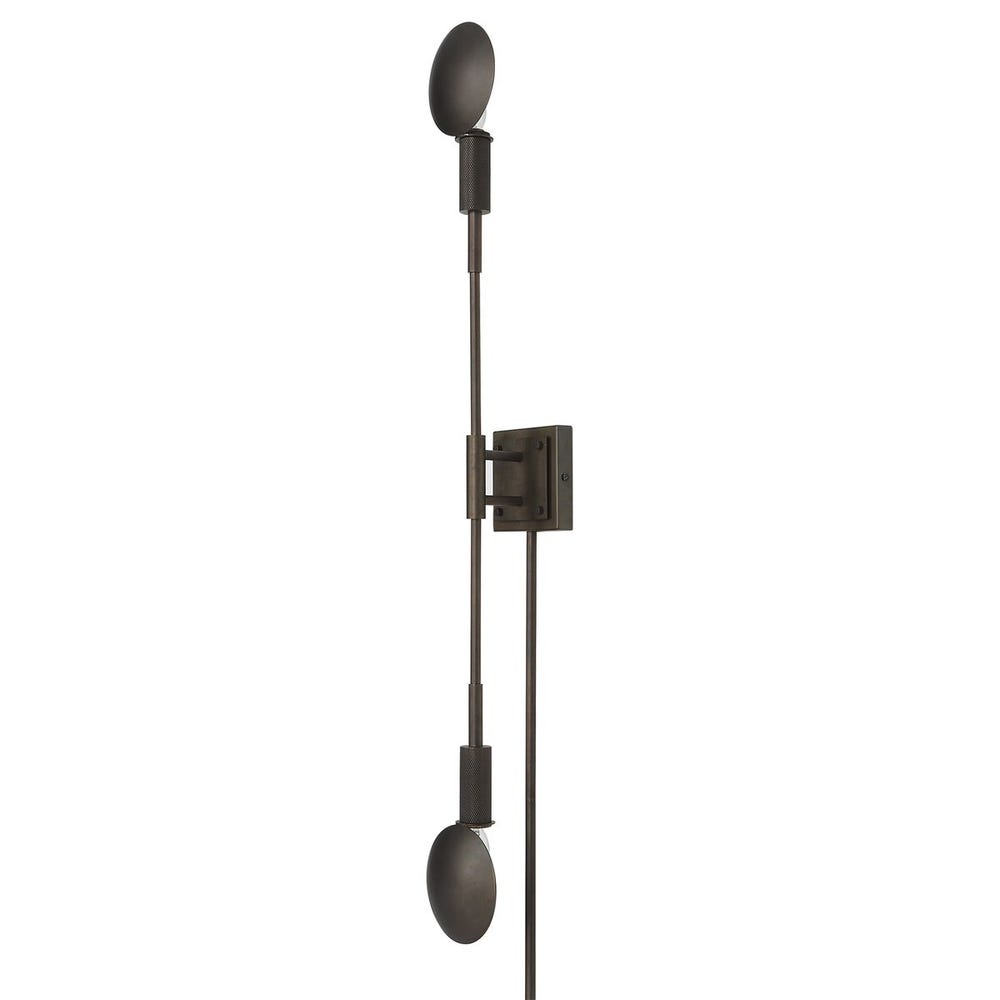 POLAR, 2 LT SCONCE - LIGHT ANTIQUE BRASS