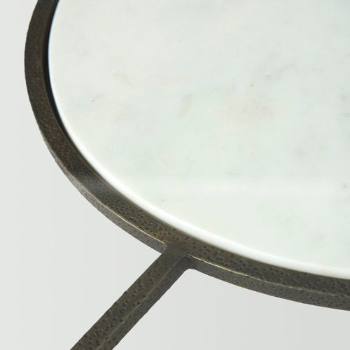 Felicity Marble Top Iron Coffee Table