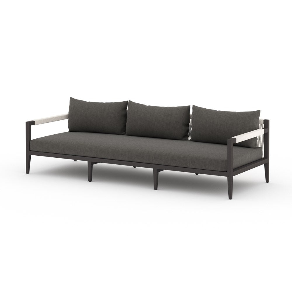 SHERWOOD OUTDOOR SOFA, BRONZE