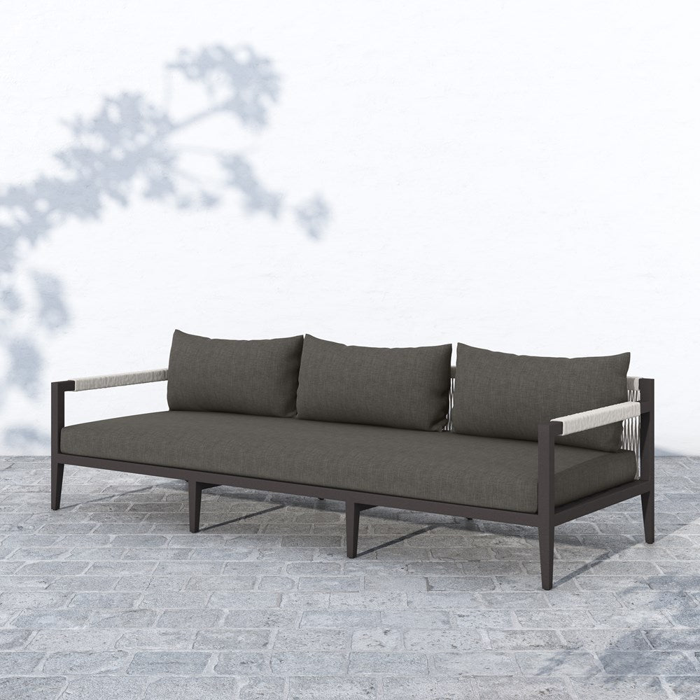 SHERWOOD OUTDOOR SOFA, BRONZE