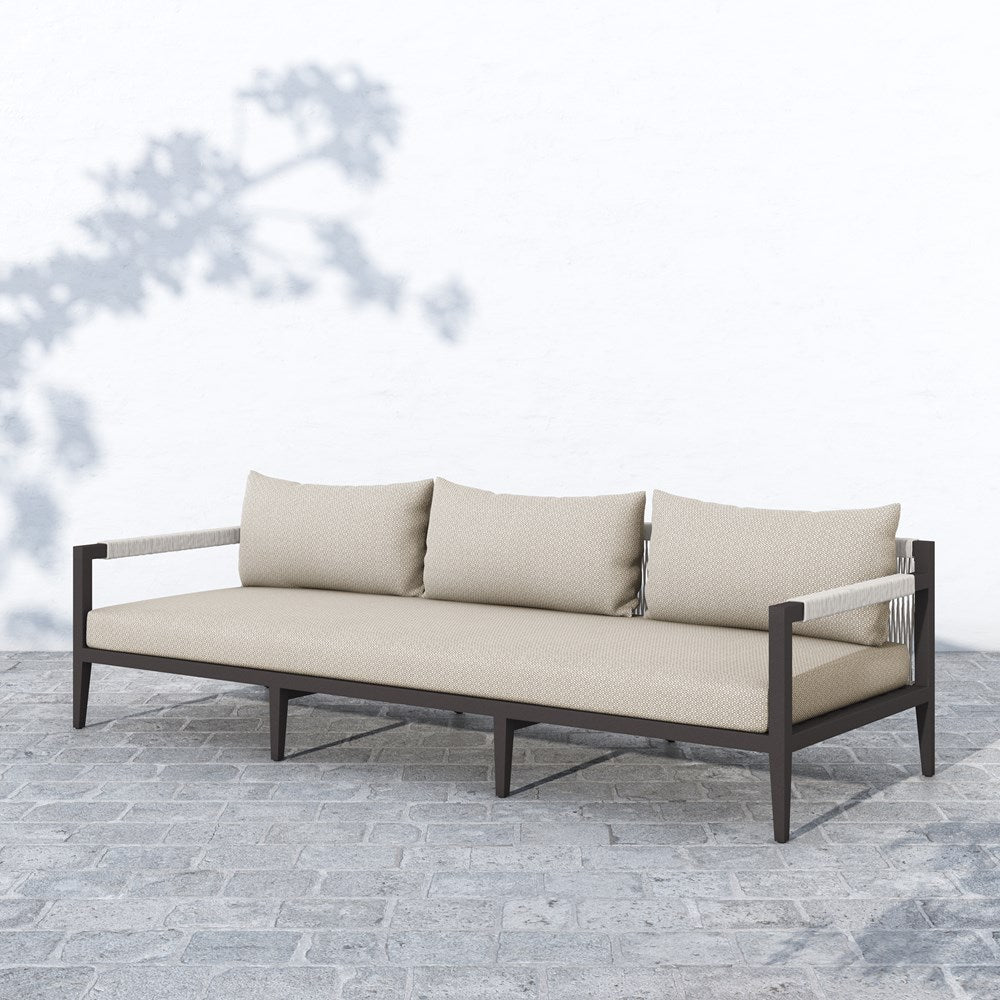 SHERWOOD OUTDOOR SOFA, BRONZE