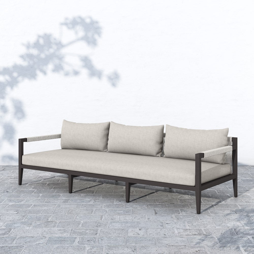 SHERWOOD OUTDOOR SOFA, BRONZE