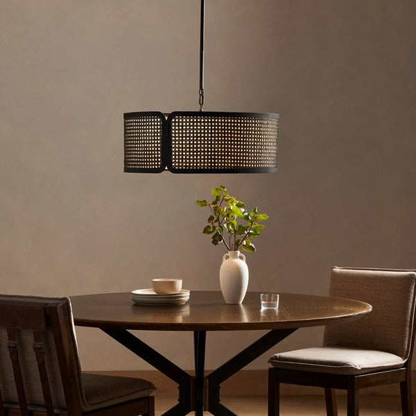 FREDRICK CHANDELIER-TEXTURED BLACK