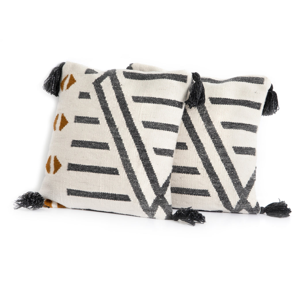 Soney Outdoor Pillow-Cream-Set Of 2-20