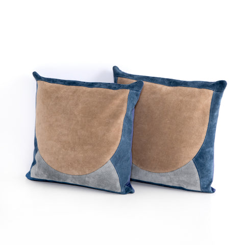Modern Suede Arch & Semi Circle Pillow