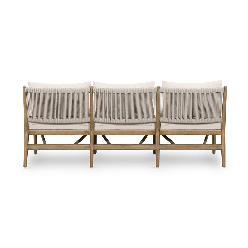 Rosen Outdoor Sofa-73"-Natural Eucalyptu