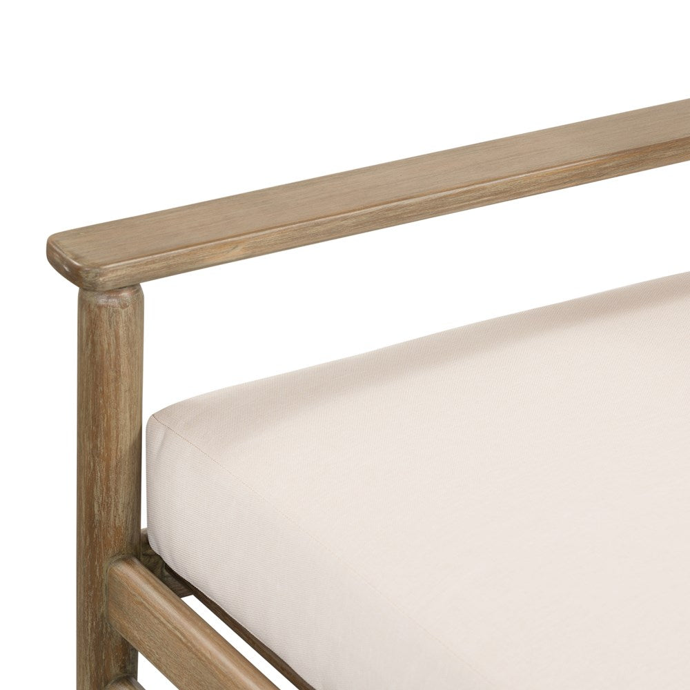 Rosen Outdoor Sofa-73"-Natural Eucalyptu