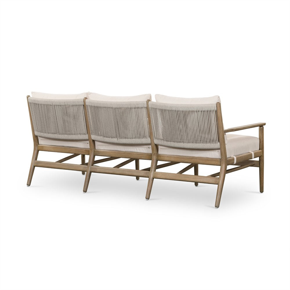 Rosen Outdoor Sofa-73"-Natural Eucalyptu