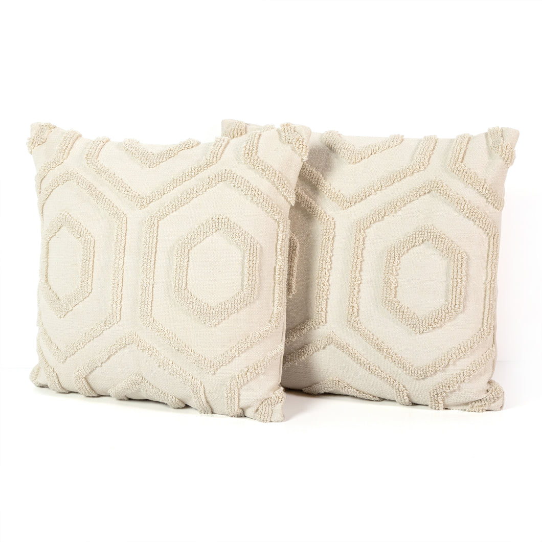 PLAYA HEXAGONAL OUTDOOR PILLOW, SET OF 2