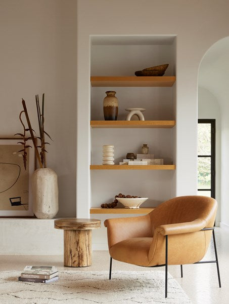 HUDSON PEDESTAL END TABLE