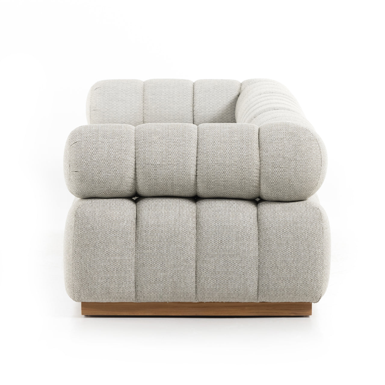 ROMA OUTDOOR 4PC SECTIONAL W/OTTOMAN-ROMA OUTDOOR 3PC SECTIONAL-ASH