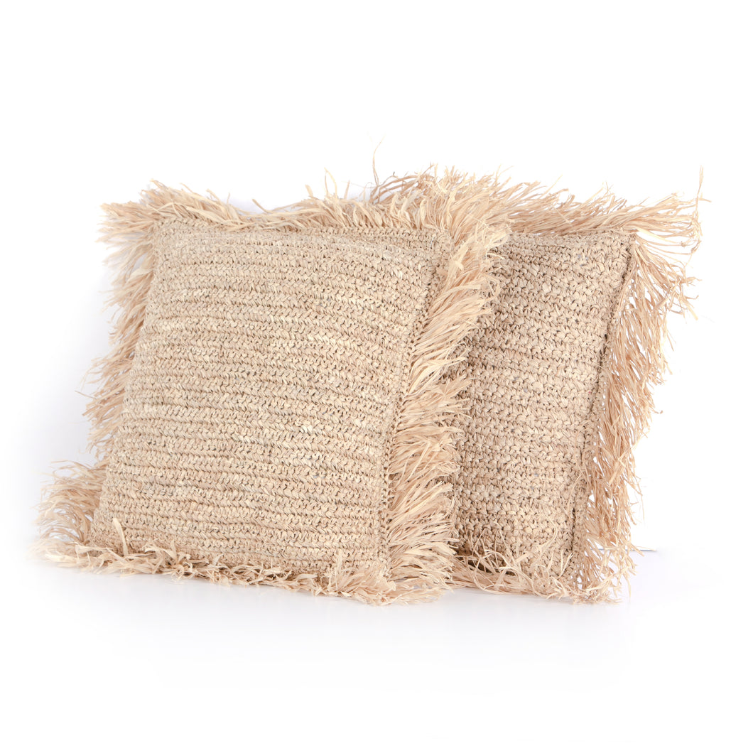 RAFFIA PILLOW, SET OF 2