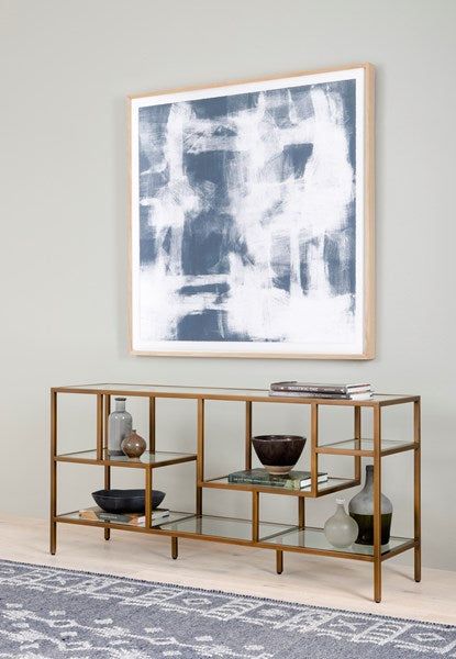 HELENA MEDIA CONSOLE-ANTIQUE BRASS