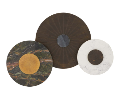 RHODES WALL PLAQUES, SET OF 3
