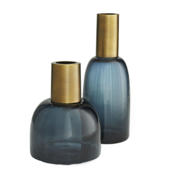 HUFF VASES, SET OF 2