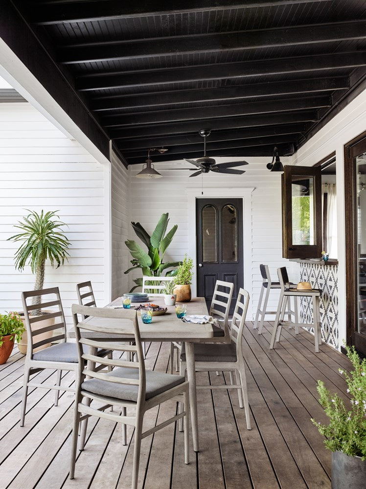 DELANO OUTDOOR BAR + COUNTER STOOL