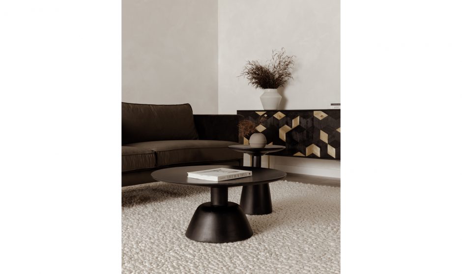 NELS END TABLE DARK BROWN