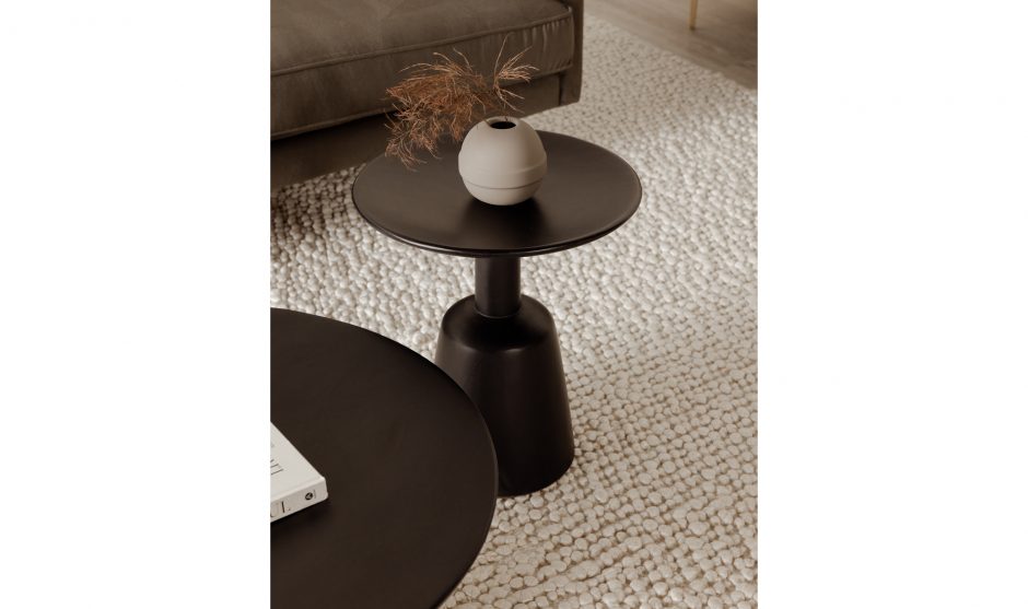 NELS END TABLE DARK BROWN