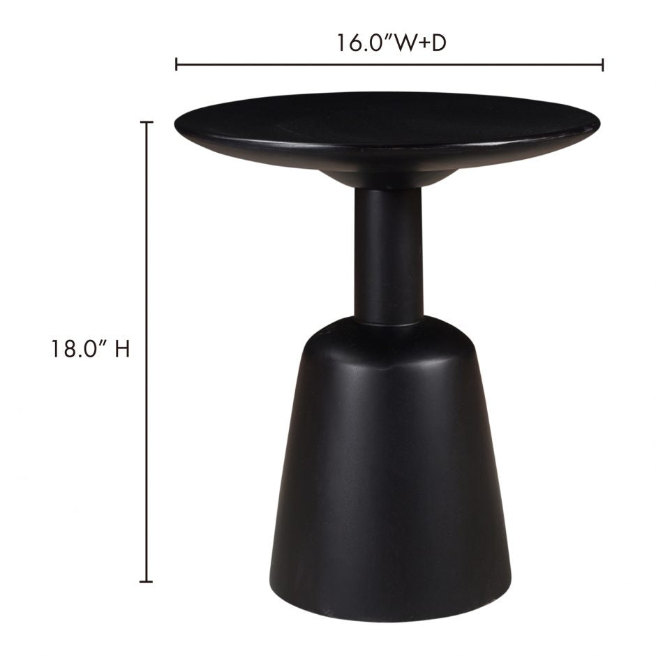 NELS END TABLE DARK BROWN
