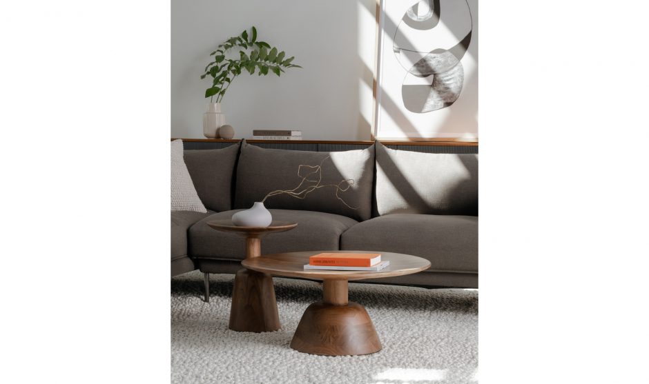 NELS END TABLE DARK BROWN