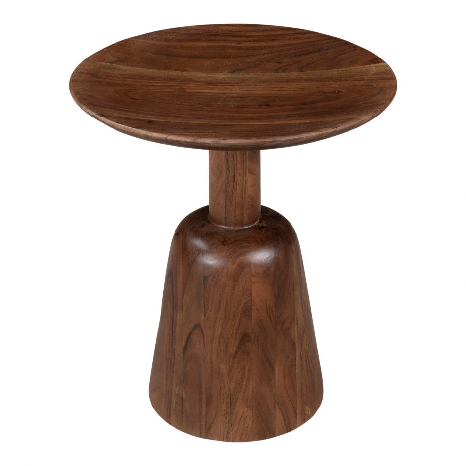 NELS END TABLE DARK BROWN