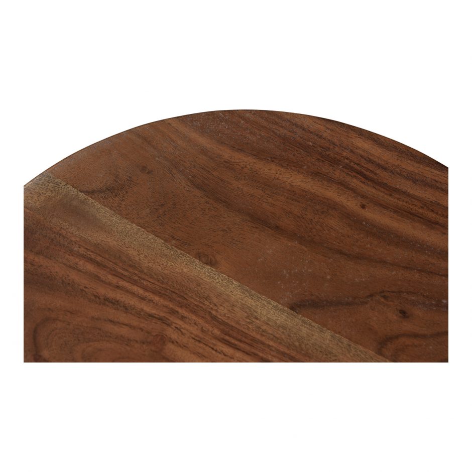 NELS END TABLE DARK BROWN