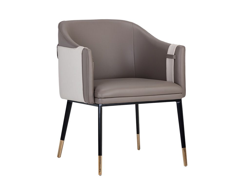 Carter Armchair - Napa Taupe / Napa Stone