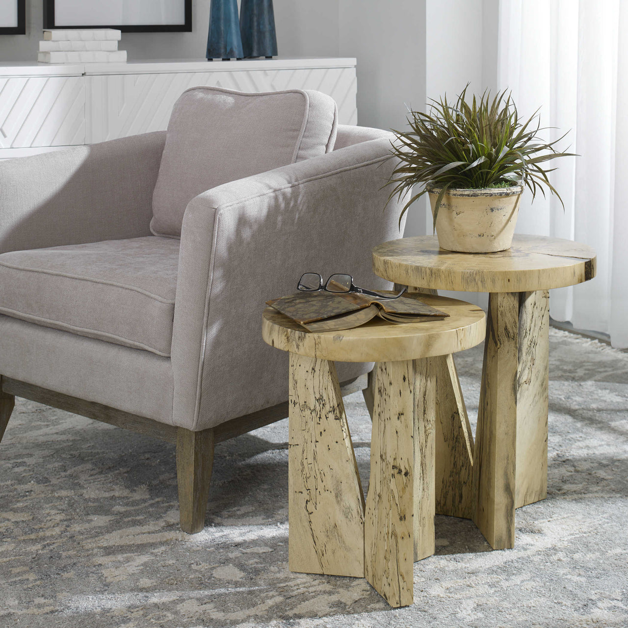 Nadet Nesting Table Natural S/2